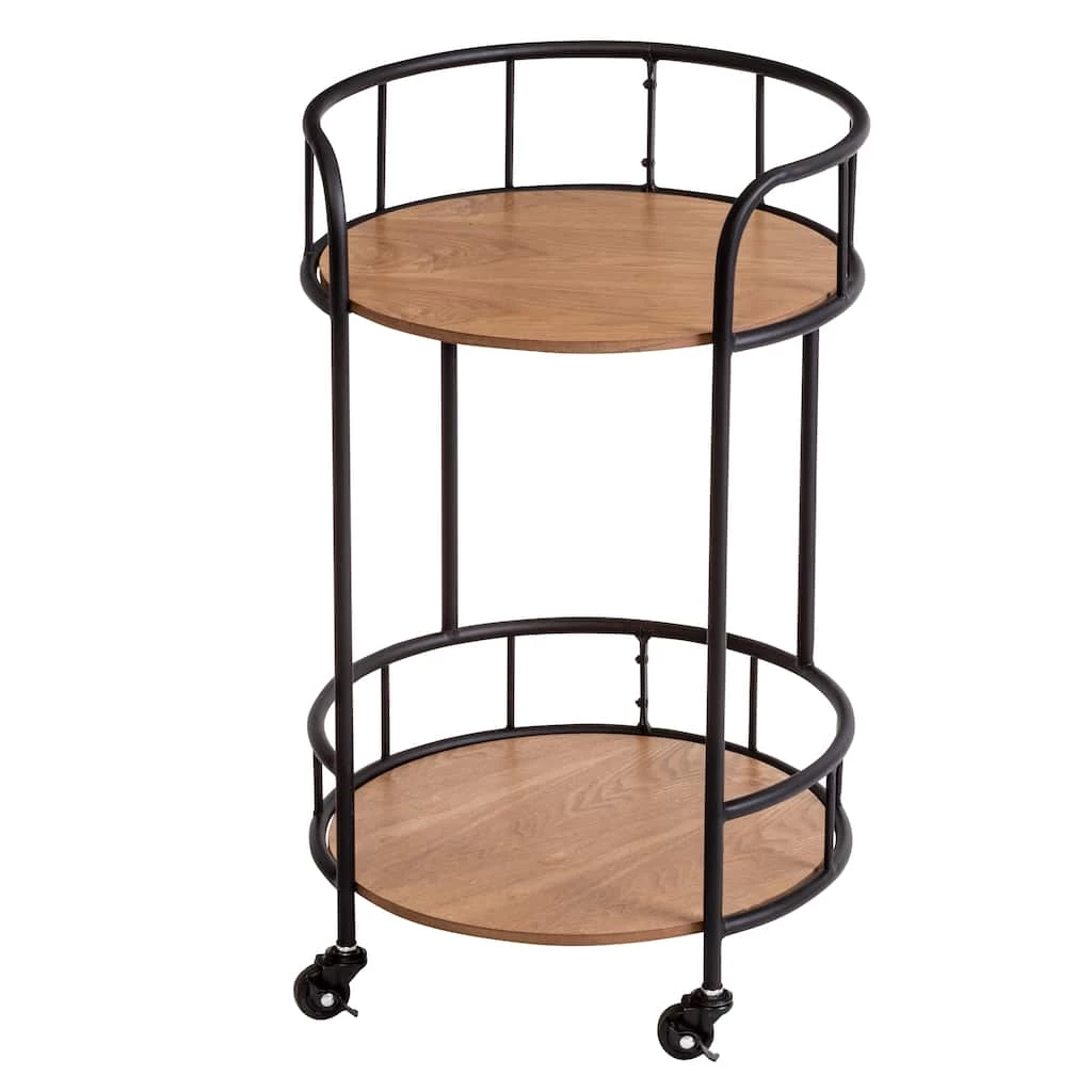 Cheapest ⭐ 6 Pack: Honey Can Do Black & Natural 2-Tier Round Side Table with Wheels ✨ 6 Cheapest ⭐ 6 Pack: Honey Can Do Black & Natural 2-Tier Round Side Table with Wheels ✨ - Image 4