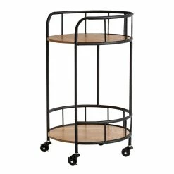 Cheapest ⭐ 6 Pack: Honey Can Do Black & Natural 2-Tier Round Side Table with Wheels ✨ 14 Cheapest ⭐ 6 Pack: Honey Can Do Black & Natural 2-Tier Round Side Table with Wheels ✨ -Honey Can Do Sales Store D238850S 6 1