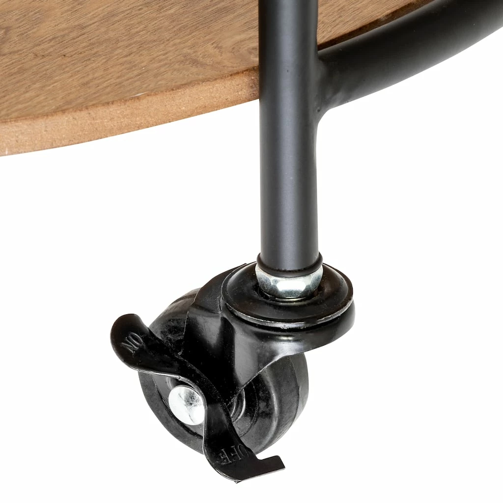 Cheapest ⭐ 6 Pack: Honey Can Do Black & Natural 2-Tier Round Side Table with Wheels ✨ 8 Cheapest ⭐ 6 Pack: Honey Can Do Black & Natural 2-Tier Round Side Table with Wheels ✨ - Image 6