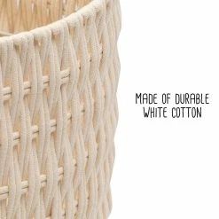 Promo ❤️ White Metal Frame Nesting Rope Baskets, 3ct. by Honey Can Do ❤️ 9 Promo ❤️ White Metal Frame Nesting Rope Baskets, 3ct. by Honey Can Do ❤️ -Honey Can Do Sales Store D238851S 4