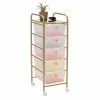 Best deal 🎁 Honey Can Do Gold 5-Drawer Rolling Storage Cart 🌟 -Honey Can Do Sales Store D296322S 5