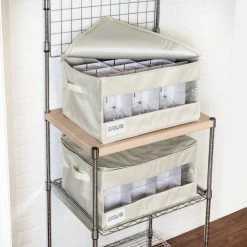 Budget 😀 Honey Can Do Natural Stemware Storage Box Set 🛒 -Honey Can Do Sales Store D296324S 12