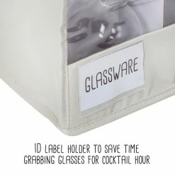 Budget 😀 Honey Can Do Natural Stemware Storage Box Set 🛒 -Honey Can Do Sales Store D296324S 2