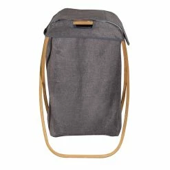 Deals 💯 Honey Can Do Gray Bamboo & Canvas Laundry Hamper 💯 -Honey Can Do Sales Store D296335S 8