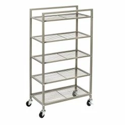 Budget ❤️ Honey Can Do 5-Tier Rolling Bathroom Storage Cart 🥰
