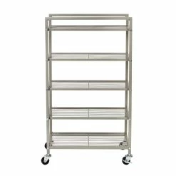 Budget ❤️ Honey Can Do 5-Tier Rolling Bathroom Storage Cart 🥰 -Honey Can Do Sales Store D296338S 6