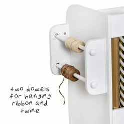 Outlet ✔️ Honey Can Do 3-Drawer White Rolling Craft Cart with Drawers & Slotted Compartments 🤩 -Honey Can Do Sales Store D582780S 4