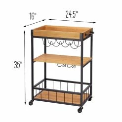 Best reviews of 𧨠4 Pack: Honey Can Do Industrial Rolling Bar Cart with Removable Serving Tray π 13 Best reviews of 𧨠4 Pack: Honey Can Do Industrial Rolling Bar Cart with Removable Serving Tray π -Honey Can Do Sales Store D582781S 2 1