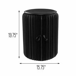 Budget 🎉 Honey Can Do Black Foldable Paper Stool 🎉 -Honey Can Do Sales Store D587108S 6