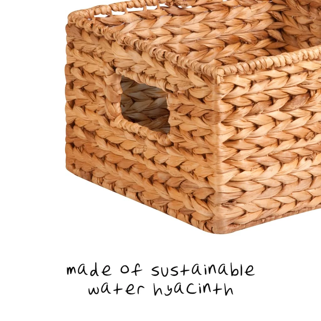 New π 6 Packs: 3 ct. (18 total) Honey Can Do Natural Woven Hyacinth Nested Storage Basket Set π 9 New π 6 Packs: 3 ct. (18 total) Honey Can Do Natural Woven Hyacinth Nested Storage Basket Set π - Image 7