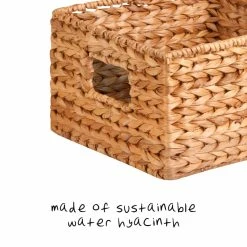 Promo 🔥 Honey Can Do Natural Woven Hyacinth Nested Storage Basket Set, 3ct. 🔔 -Honey Can Do Sales Store D587117S 2
