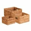 Promo 🔥 Honey Can Do Natural Woven Hyacinth Nested Storage Basket Set, 3ct. 🔔 -Honey Can Do Sales Store D587117S 3