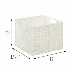 Buy 👏 6 Pack: Honey Can Do White Parchment Cord Crate 😍 -Honey Can Do Sales Store D587132S 1