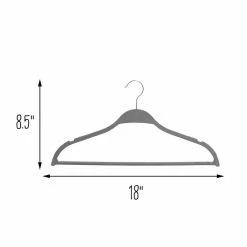 Top 10 ⌛ Honey Can Do Gray Natural Wheat Husk Slim Hangers, 25ct. 🔥 -Honey Can Do Sales Store D587157S 5