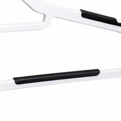 Flash Sale 👍 6 Packs: 50 ct. (300 total) Honey Can Do White & Black Rubber Grip No-Slip Plastic Hangers ⌛ -Honey Can Do Sales Store D587165S 6