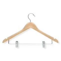 Deals ⭐ Honey Can Do Wooden Maple Clip Hangers for Suits, 12ct. 🎁