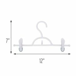 Deals 🎉 Honey Can Do White Soft Touch Pant Hangers, 12ct. 🥰 -Honey Can Do Sales Store D587175S 4 1