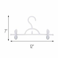 Discount ❤️ 10 Packs: 12 ct. (120 total) Honey Can Do White Soft Touch Pant Hangers 💯 -Honey Can Do Sales Store D587175S 4