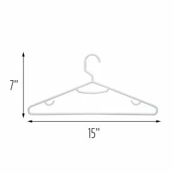 Best Sale 😍 Honey Can Do Recycled White Hangers, 60ct. ⭐ -Honey Can Do Sales Store D587177S 2