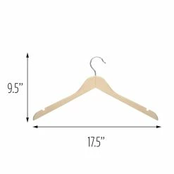 Best Sale 🛒 Honey Can Do Maple Wood 👚 Shirt Hangers, 20ct. 🔥