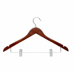 Buy 🌟 6 Packs: 12 ct. (72 total) Honey Can Do Cherry Wood Suit Hangers ✔️