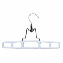 Promo 🧨 Honey Can Do White Rectangular Clamp Hangers, 12ct. 👏