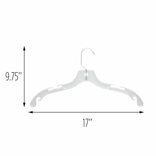 Outlet ✨ Honey Can Do Clear Plastic Hangers, 24ct. ❤️ -Honey Can Do Sales Store D587208S 1 1