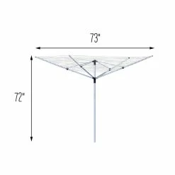 Flash Sale 🔥 Honey Can Do Aluminum Outdoor Umbrella Dryer, 165ft. ❤️ -Honey Can Do Sales Store D587213S 3