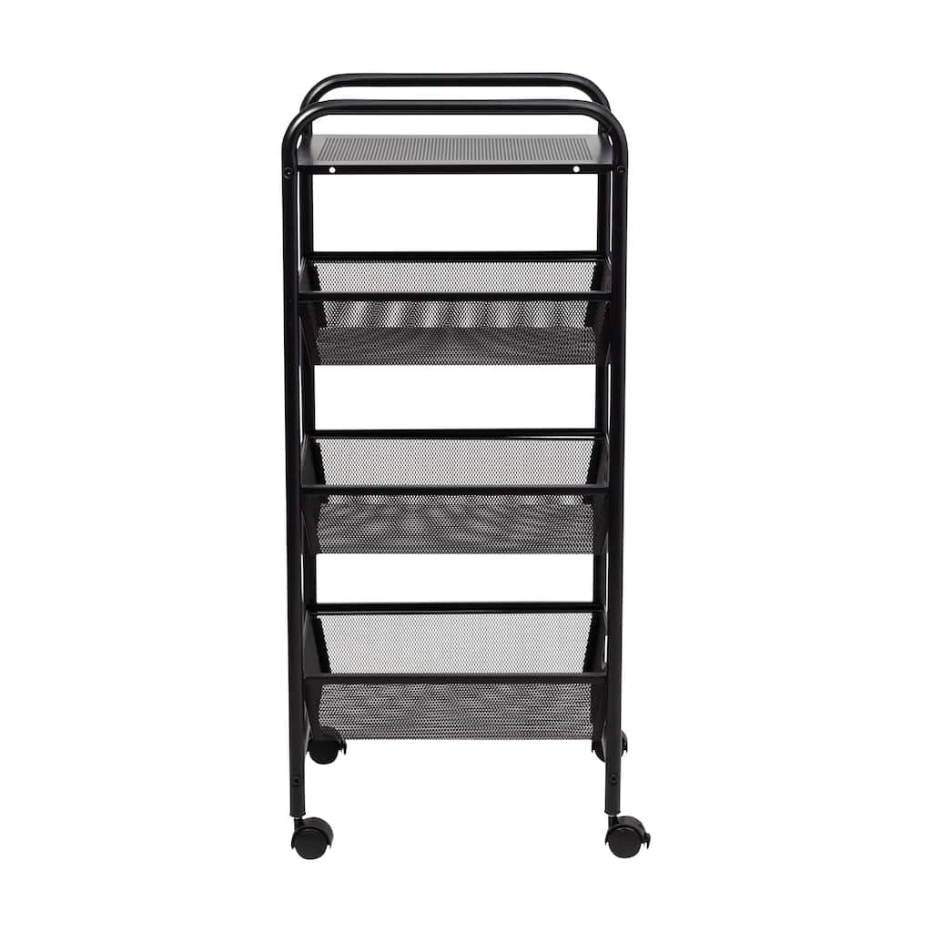 New π― Honey Can Do Black Metal 3-Drawer Rolling Storage Cart 𧨠8 New π― Honey Can Do Black Metal 3-Drawer Rolling Storage Cart 𧨠- Image 6