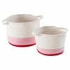 Flash Sale 🥰 6 Packs: 2 ct. (12 total) Honey Can Do Red & White Ombré Nesting Cotton Rope Storage Baskets ⌛ -Honey Can Do Sales Store D598020S 4 1