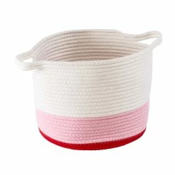 Flash Sale 🥰 6 Packs: 2 ct. (12 total) Honey Can Do Red & White Ombré Nesting Cotton Rope Storage Baskets ⌛ -Honey Can Do Sales Store D598020S 9 1