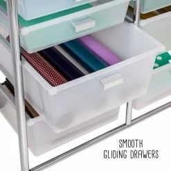 Wholesale 👍 Honey Can Do Chrome 12-Drawer Rolling Craft Storage Cart ❤️ -Honey Can Do Sales Store D598023S 11