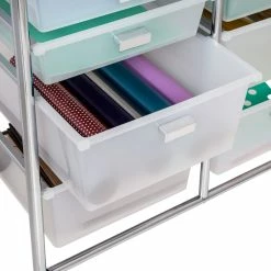 Wholesale 👍 Honey Can Do Chrome 12-Drawer Rolling Craft Storage Cart ❤️ -Honey Can Do Sales Store D598023S 5