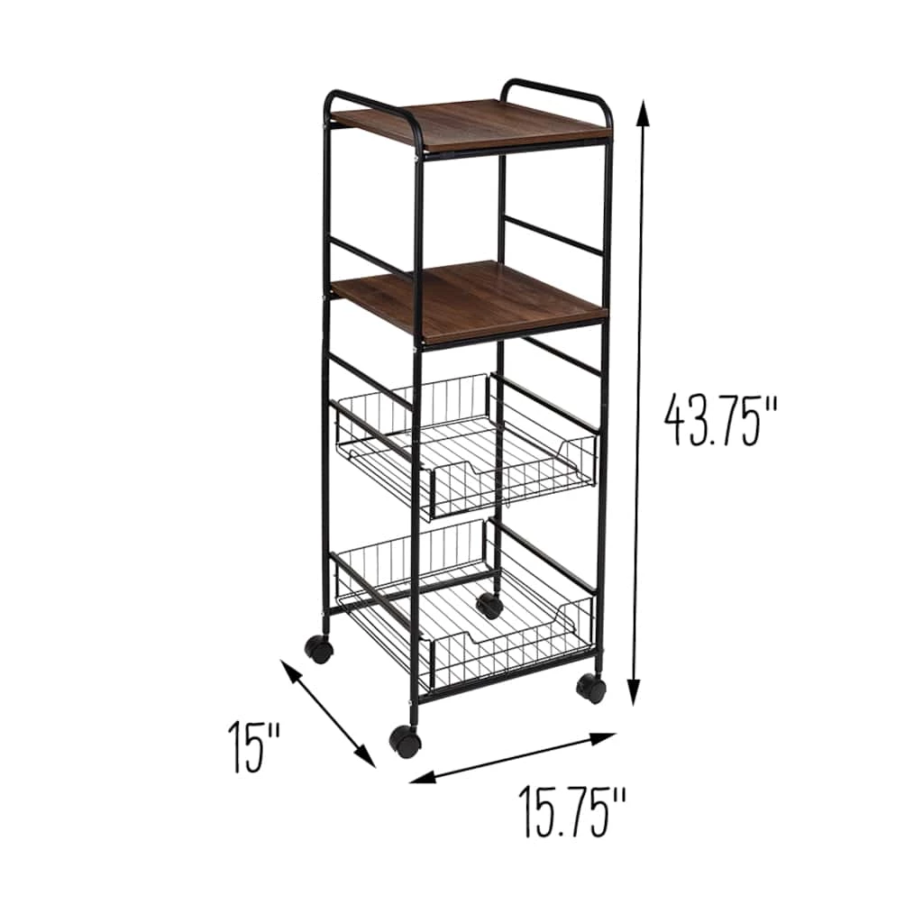 Coupon π Honey Can Do Black 4-Tier Rolling Cart 𧨠13 Coupon π Honey Can Do Black 4-Tier Rolling Cart 𧨠- Image 11