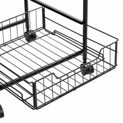 Coupon 👏 Honey Can Do Black 4-Tier Rolling Cart 🧨 -Honey Can Do Sales Store D598030S 6