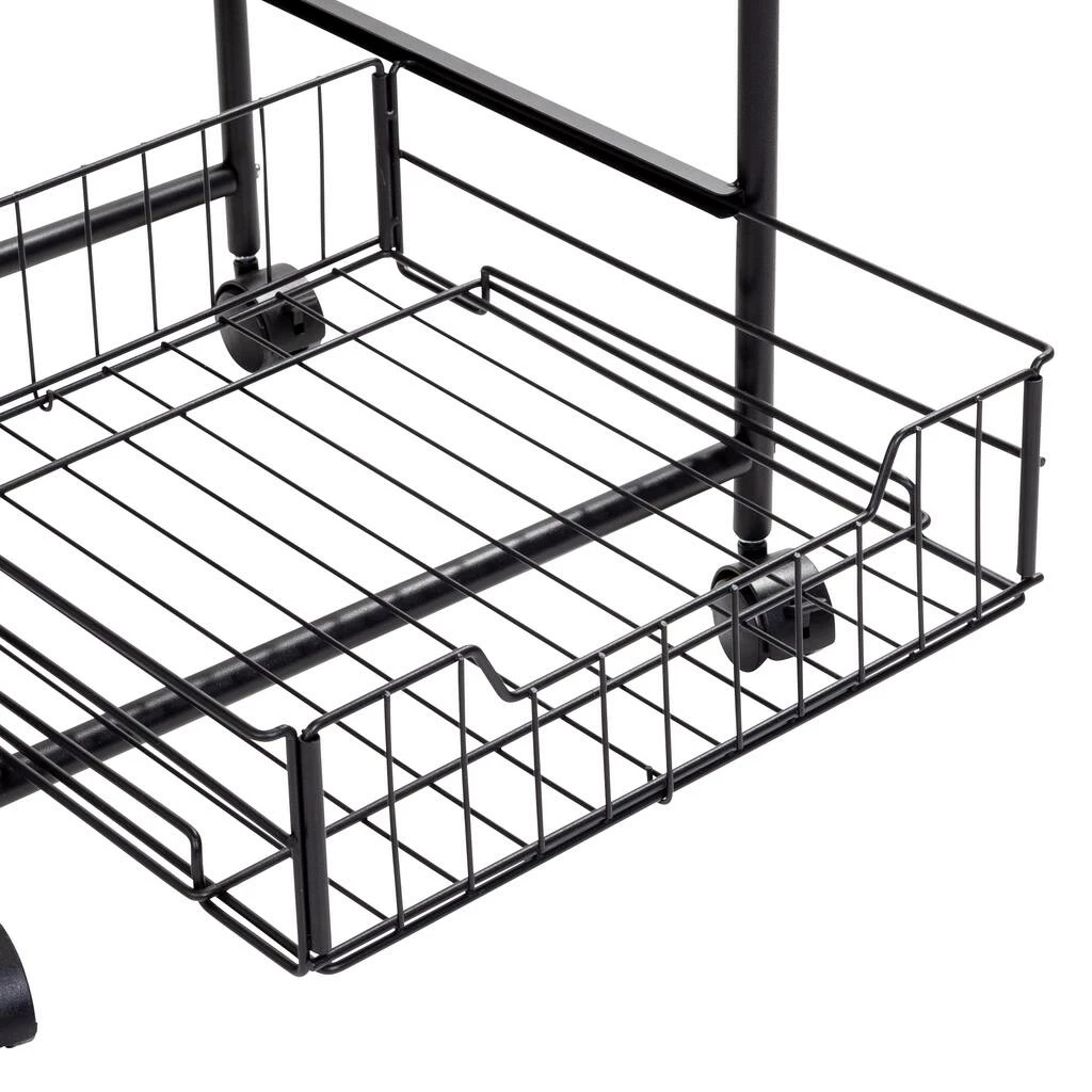 Coupon π Honey Can Do Black 4-Tier Rolling Cart 𧨠8 Coupon π Honey Can Do Black 4-Tier Rolling Cart 𧨠- Image 6
