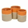 Brand new 🔥 6 Pack: Honey Can Do Orange & Beige Paper Straw Nesting Baskets with Handles Set 🧨 -Honey Can Do Sales Store D598031S 4