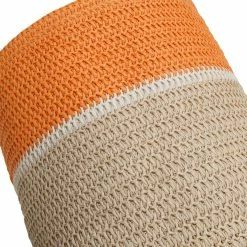 Flash Sale 🥰 Honey Can Do Orange & Beige Paper Straw Nesting Baskets with Handles Set ⌛ -Honey Can Do Sales Store D598031S 6 1
