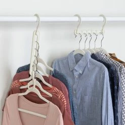 Coupon 🧨 Honey Can Do 9" White Cascading Collapsible Plastic Hangers, 20ct. 🎁 -Honey Can Do Sales Store D598033S 1