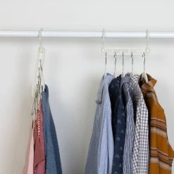 Coupon 🧨 Honey Can Do 9" White Cascading Collapsible Plastic Hangers, 20ct. 🎁 -Honey Can Do Sales Store D598033S 2