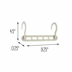 Coupon 🧨 Honey Can Do 9" White Cascading Collapsible Plastic Hangers, 20ct. 🎁 -Honey Can Do Sales Store D598033S 5