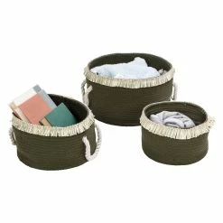 Wholesale ⌛ 6 Pack: Honey Can Do Olive Nesting Cotton Rope Baskets with Fringe Set ✔️ 15 Wholesale ⌛ 6 Pack: Honey Can Do Olive Nesting Cotton Rope Baskets with Fringe Set ✔️ -Honey Can Do Sales Store D598034S 2 1
