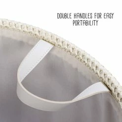 Cheapest 🔥 Honey Can Do Green & Beige Small Nesting Paper Straw Baskets with Handles Set 🔔 -Honey Can Do Sales Store D598035S 12