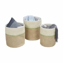 Budget π 6 Pack: Honey Can Do Green & Beige Small Nesting Paper Straw Baskets with Handles Set π 16 Budget π 6 Pack: Honey Can Do Green & Beige Small Nesting Paper Straw Baskets with Handles Set π -Honey Can Do Sales Store D598035S 2 1