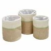 Cheapest 🔥 Honey Can Do Green & Beige Small Nesting Paper Straw Baskets with Handles Set 🔔 -Honey Can Do Sales Store D598035S 3