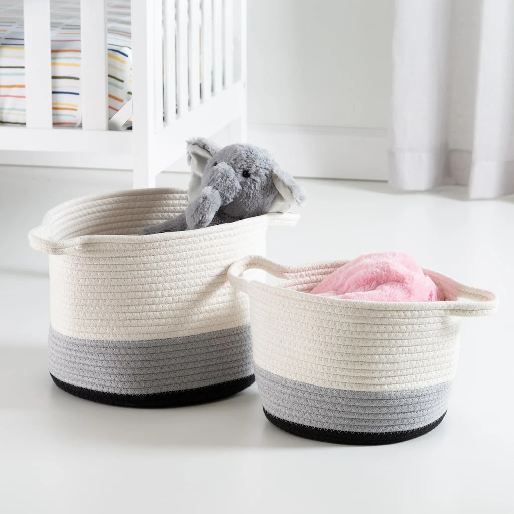 Best deal β Honey Can Do Black & White Ombré Nesting Cotton Rope Storage Basket Set π 4 Best deal β Honey Can Do Black & White Ombré Nesting Cotton Rope Storage Basket Set π - Image 2