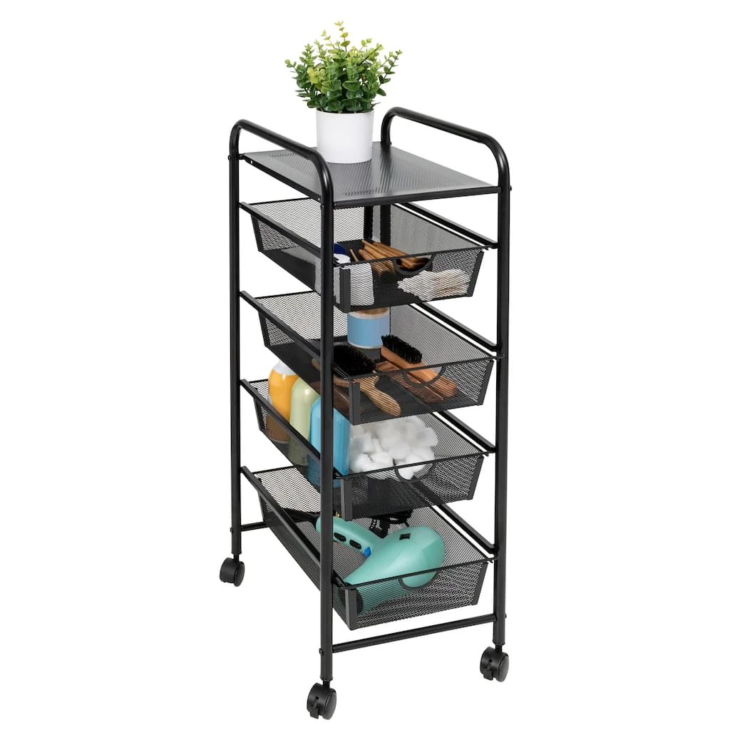Brand new ❤️ Honey Can Do Black 4-Drawer Rolling Cart ⭐ 5 Brand new ❤️ Honey Can Do Black 4-Drawer Rolling Cart ⭐ - Image 3