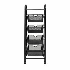 Brand new ❤️ Honey Can Do Black 4-Drawer Rolling Cart ⭐ 21 Brand new ❤️ Honey Can Do Black 4-Drawer Rolling Cart ⭐ -Honey Can Do Sales Store D598039S 7