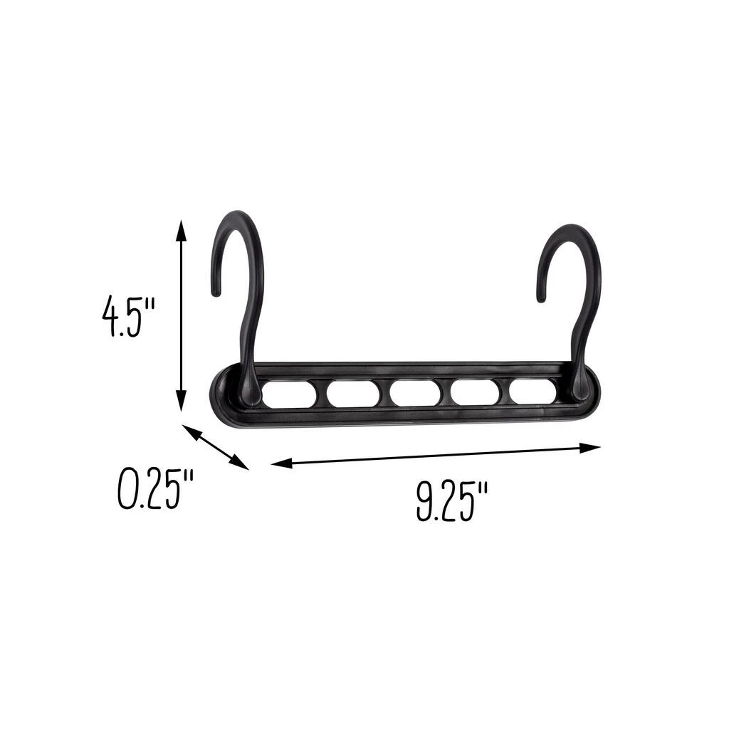 Discount π Honey Can Do Cascading 9" Collapsible Black Plastic Hangers, 20ct. β 7 Discount π Honey Can Do Cascading 9" Collapsible Black Plastic Hangers, 20ct. β - Image 5