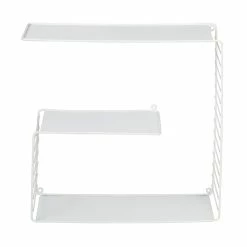 Budget ⭐ Honey Can Do White 3-Tier Floating Square Wall Shelf ⭐ -Honey Can Do Sales Store D598053S 7 1